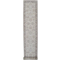 Wildon Home® One-of-a-Kind Hand-Knotted Wool Grey Area Rug