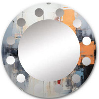 East Urban Home Terev - Modern Wall Mirror Round