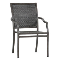 Summer Classics Villa Stacking Patio Dining Armchair with Cushion