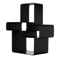 Noir Trading Inc. Latisia 39'' H x 38'' W Steel Geometric Bookcase