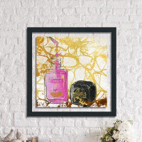 Made in Canada - Picture Perfect International 'Pink Polish' Framed Graphic Art Print