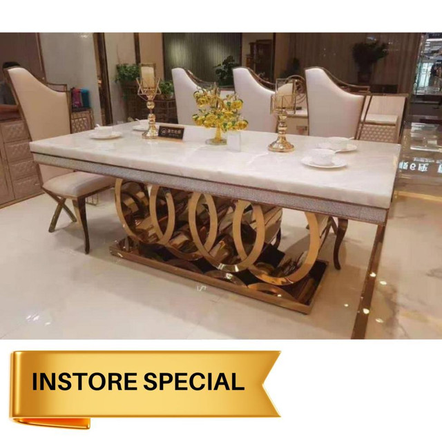 Marble Dining Set !! Financing Available !! in Dining Tables & Sets in Toronto (GTA)
