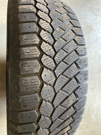 4 pneus dhiver P195/65R15 95T Gislaved Nord Frost 200 41.5% dusure, mesure 8-7-7-6/32