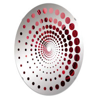 Design Art Vins Verve - Spiral Dot Decorative Mirror|Oval