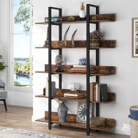17 Stories 71.7" H x 47.2" W Steel Etagere Bookcase