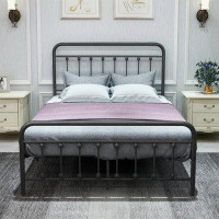 August Grove Aness Metal Platform, Bed Frame with Headboard and Footboard