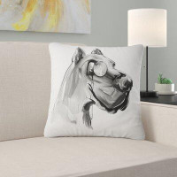 Made in Canada - East Urban Home Animal English Bulldog with Monocle Pillow