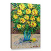 Alcott Hill Golden Gala Framed Painting Print on Wrapped Canvas
