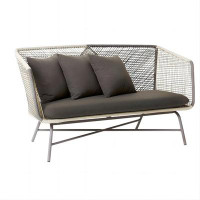 Hokku Designs 70.87"Modern Outdoor Three-Seater Sofa with Cushions