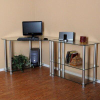 RTA Home And Office Corner Computer Desk with 35" Modular Extension