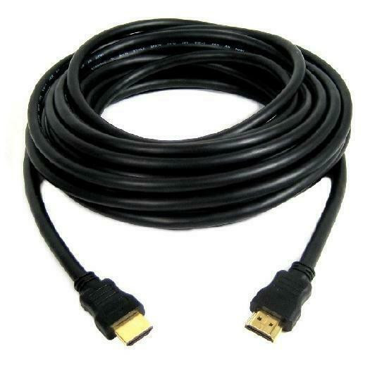 40 ft. TechCraft HDMI v1.4 High-Speed Cable with Ethernet - 24 AWG - Gold Connecting Ends - Black in Cables & Connectors