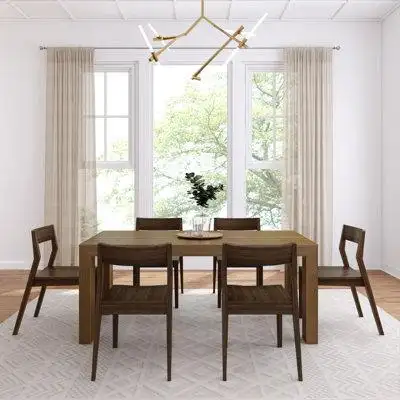Dine in style with the plank+beam modern dining table set with 6 chairs. Perfect for your family and...