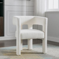 Wrought Studio Contemporary Designed Fabric Upholstered Accent Chair Dining Chair for Living Room
