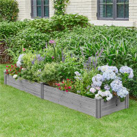 Arlmont & Co. Cisbrough 8 ft x 2 ft Wood Raised Garden Bed