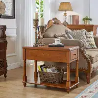 Alcott Hill End Tables Living Room, Farmhouse Console Tables For Entryway, End Table With Storage, Console Table With Dr