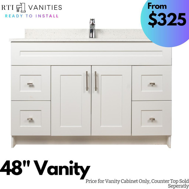 Bathroom Vanities at Unbeatable Prices - BUY STRIGHT FROM MANUFACTURER - Check Prices Online! in Cabinets & Countertops in Ontario - Image 3