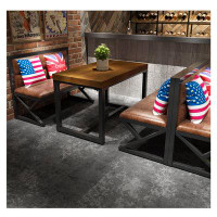 17 Stories Vintage industrial style loft dining table sets