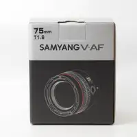 Samyang 75mm T1.9 V-AF Video Auto Focus Lens for E-Mount (ID - 2132 TJ)
