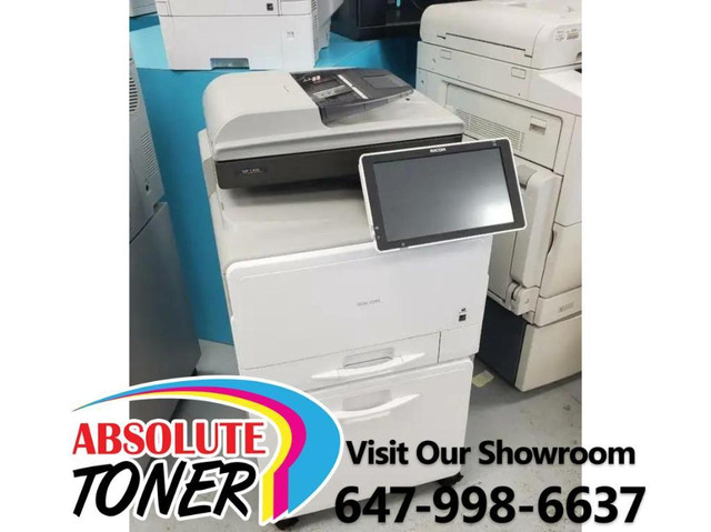$25/month. Ricoh Aficio MP C406 Color Laser Multifunction Printer Office Copier and Scanner with Two Paper Trays in Printers, Scanners & Fax in City of Toronto
