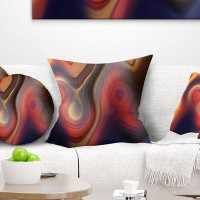 The Twillery Co. Designart 'Beautiful Texture of Colours' Abstract Throw Pillow