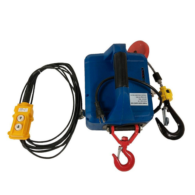 110V Wire-controlled Electric Hoist 450KGX7.6M Portable Household Electric Winch #300184 in Other Business & Industrial in Toronto (GTA)