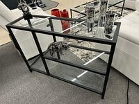 Glass Console With Shelf on Discount !!