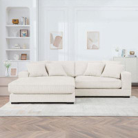 Latitude Run® 106.28" Upholstered Corduroy Sectional Sofa