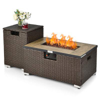 Costway Propane Outdoor Fire Pit Table