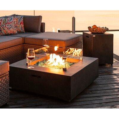 Trent Austin Design Kinzie Concrete Propane Fire Pit Table in BBQs & Outdoor Cooking