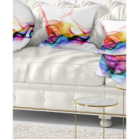 The Twillery Co. Corwin Abstract Smoke Contemporary Pillow