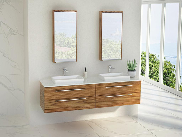 Vanico-Maronyx Bath Vanity, Soho Single or Double Sink ( Made in Canada ) Completely Customizable in Cabinets & Countertops - Image 2