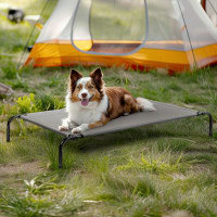 Tucker Murphy Pet™ Portable Indoor/Outdoor Grey Teslin Top Pet Bed With Non-Slip Feet