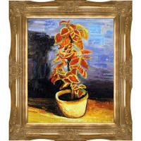 Red Barrel Studio Coleus Plant In A Flowerpot By Vincent Van Gogh With Victorian Gold Frame, 28" X 32"