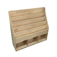 Intexca 13" H x 38" W Solid Wood Standard Bookcase