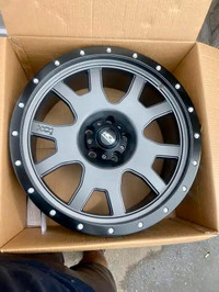 FOUR NEW 20 INCH ION 135 BEADLOCK WHEELS -- 5X127 JEEP SPECIAL !!