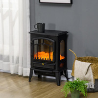 22 ELECTRIC FIREPLACE STOVE, 1500W FREESTANDING FIREPLACE HEATER