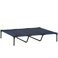Tucker Murphy Pet™ 48" X 36" X 9" Elevated Pet Bed with Carrying Bag, Dark Blue