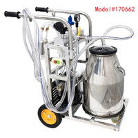 Vacuum Pump /Piston Milking Machine Milking Equipment Stainless Steel Bucket Milker for Cows and Goats