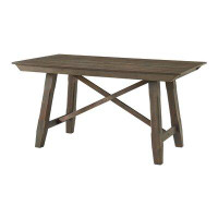 Gracie Oaks Daltan Counter Height 72'' Trestle Dining Table