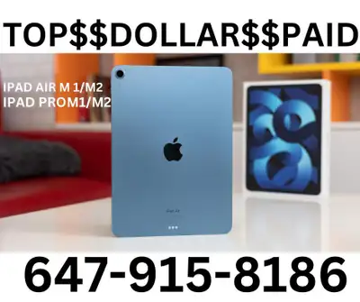 EARN CASH  -$we buy all Brand New iPad Air, Pro, Mini- CASH NOW !!ANY QUANTITY