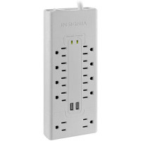 Insignia 10-Outlet 2-USB Surge Protector - Only at Best Buy