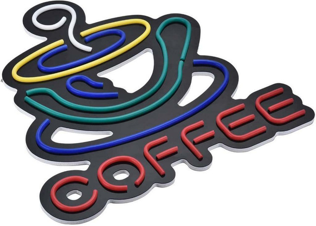 NEW NEON LED WALL SIGN COFFEE 228434 in Other in Alberta - Image 2