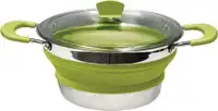 NORTH 49® 3.5 L COLLAPSIBLE POT -- Opens and folds in seconds for compact packaging!