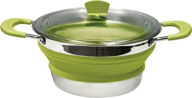 NORTH 49® 3.5 L COLLAPSIBLE POT -- Opens and folds in seconds for compact packaging! in Kitchen & Dining Wares