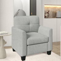 Winston Porter 32.48" W Upholstered Tufted Accent Armchair
