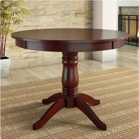 Charlton Home Darquise 42" Solid Wood Pedestal Dining Table