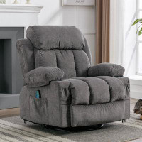 Latitude Run® Avrora Comfortable Experience Electric Recliner with Massage Heating Sofa Rocking Chair with Cup Holders