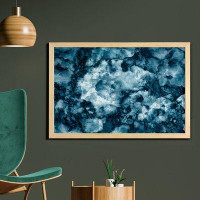 East Urban Home Ambesonne Marble Print Wall Art With Frame, Antique Stone Blurry Distressed Motley Fractal Effects Illus