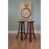 Napa East Collection Stave & Hoop 26" Wine Barrel Bar Stool