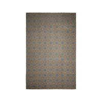 Oriental Rug of Houston Palace Hand Knotted Tibetan 100% Wool Designer Transitional  Oriental Area Rug Blue,Gold Colour
